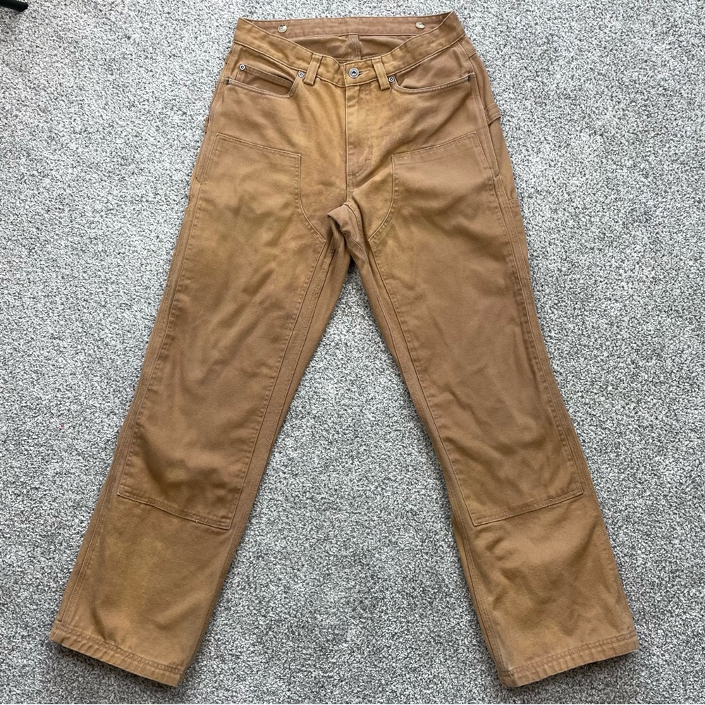 Duluth Trading Co work carpenter pants jeans reinforced legs 32x32 100% cotton